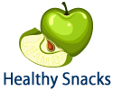 Healthy Snacks Image with Green Apple