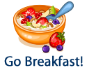 go breakfast image with cereal bowl and spoon